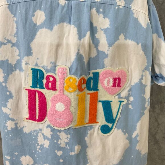 Judith March Thick Embroidered Raised on Dolly Cotton shirt women’s S Button Up - Picture 2 of 10